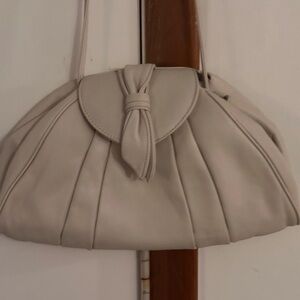 Nicole Cream Crossbody Vegan leather  Bag